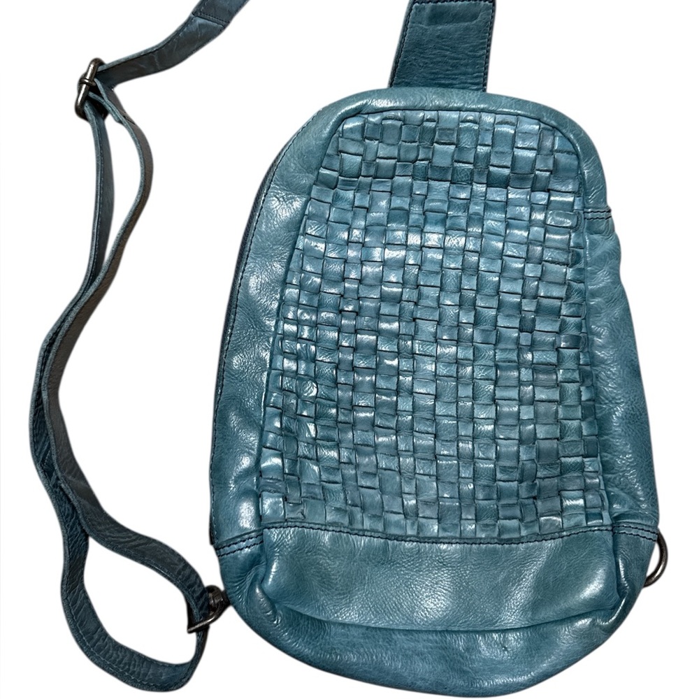Vilenca Holland Blue/Teal Leather Sling